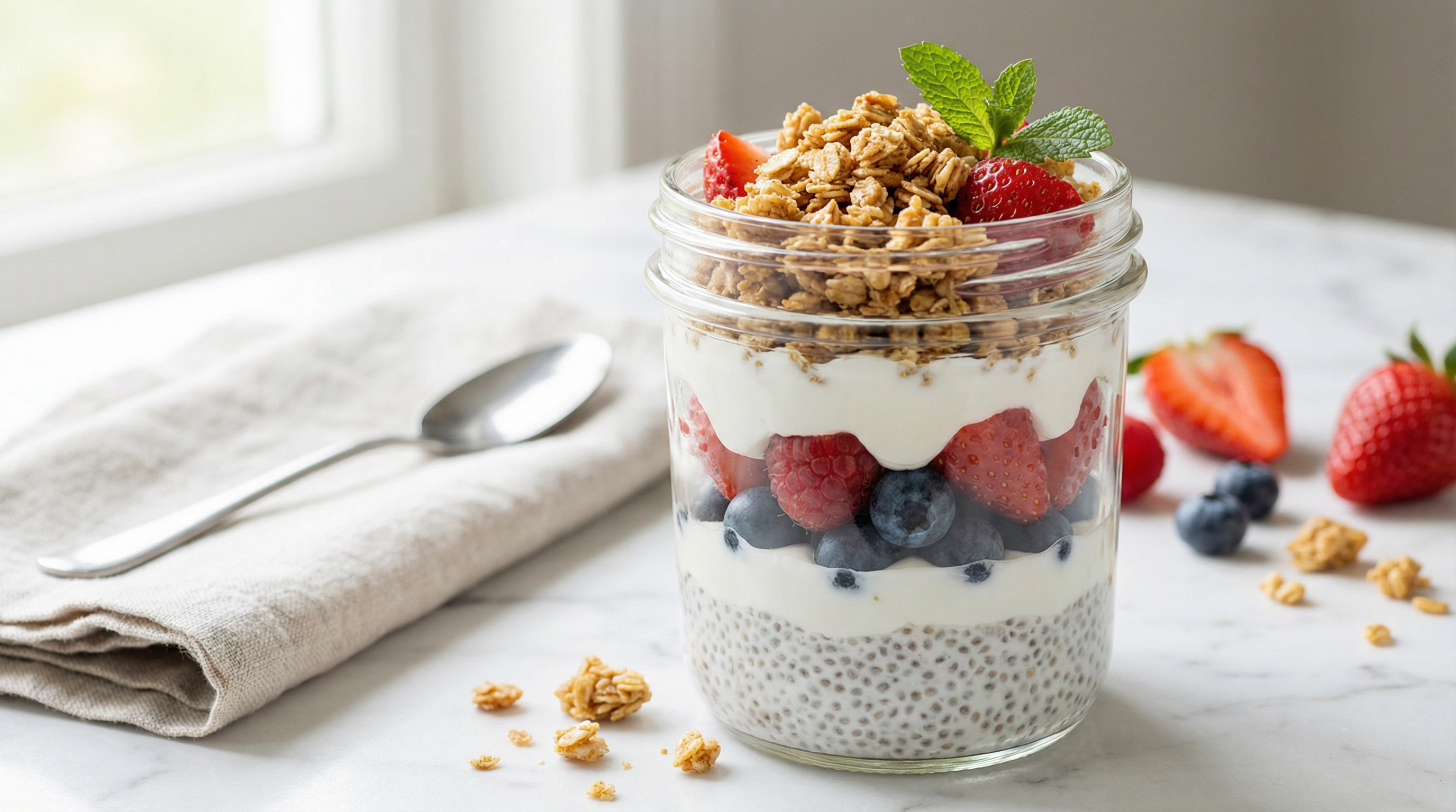 Berry Chia Pudding Parfait