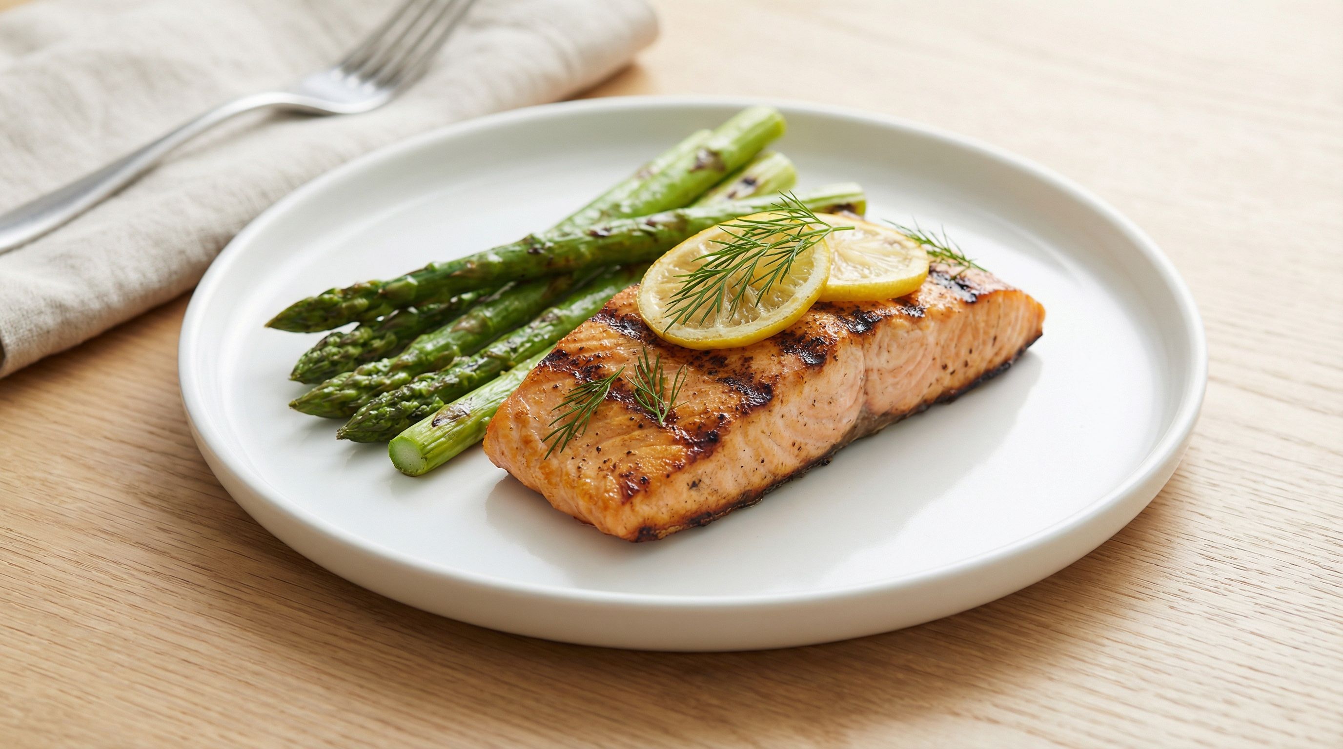 Grilled Salmon with Asparagus